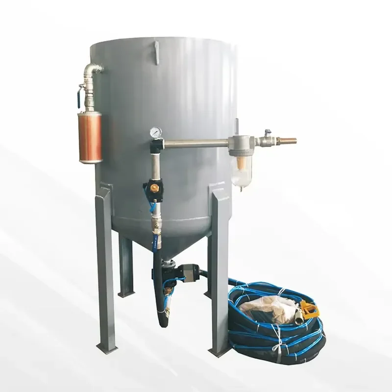 Industrial Grade Sandblaster Tank with Pump & Engine for Steel Structure and Pipeline Maintenance