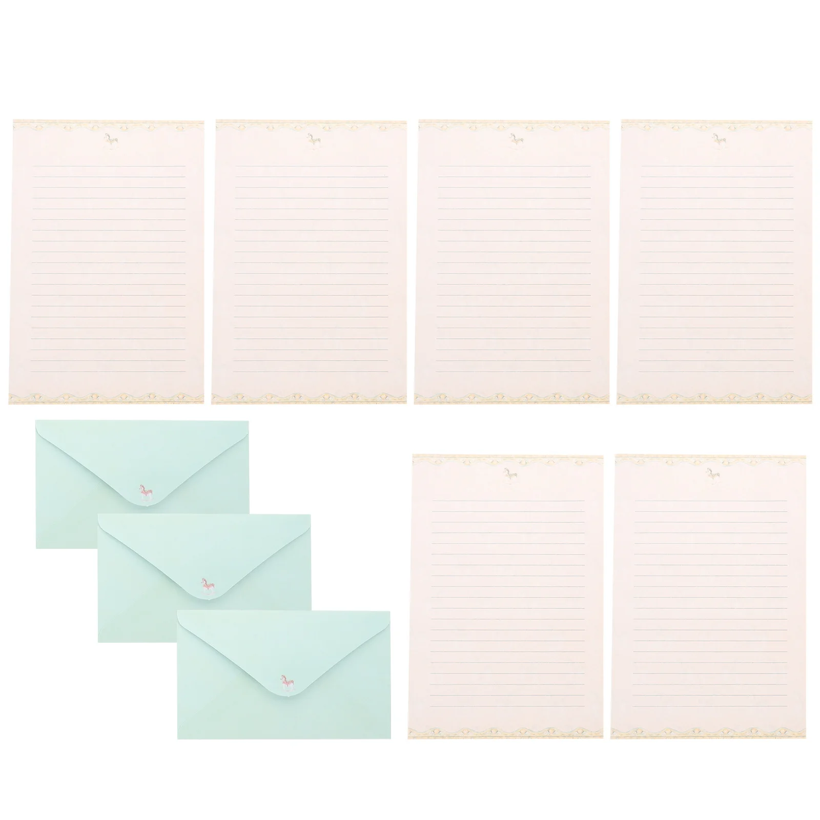 5 комплектов, набор конвертов с цветами и животными, толстый набор для письма формата А5, канцелярская бумага для письма, креативные заметки, декоративные письма