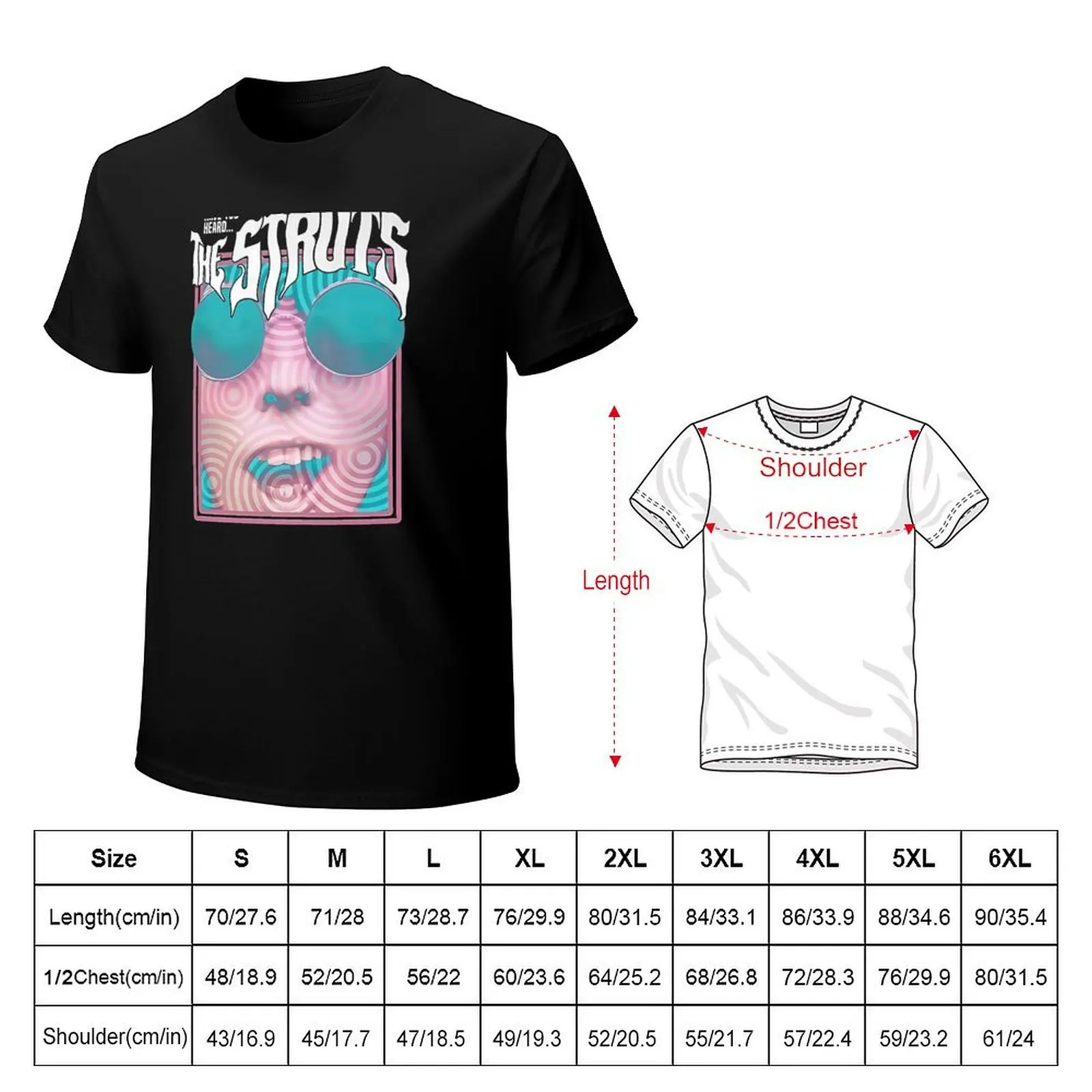fund the struts warped the struts tour modern T-Shirt man graphic t shirt T-Shirt
