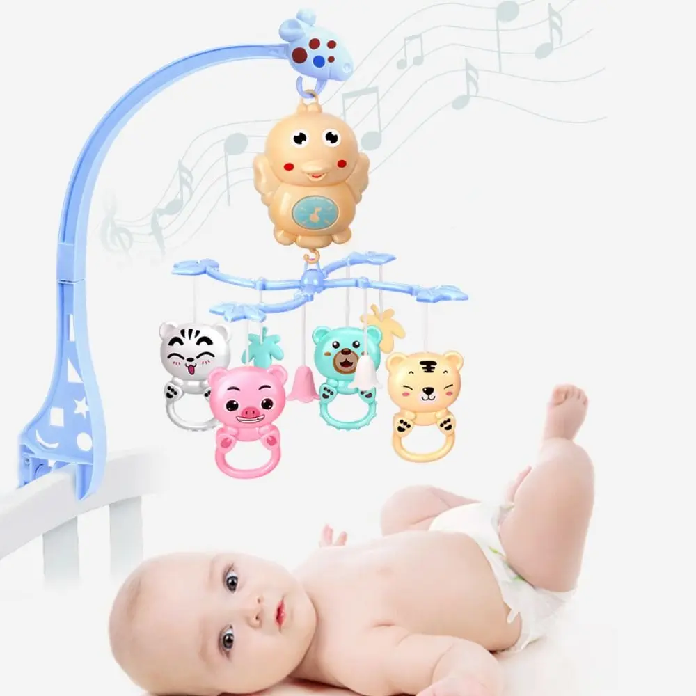 

360 ° Rotation Baby Crib Bell Plastic Cartoon Hanging Pendant Music Toys Soothing Sleep Baby Bed Hanging or 0-12 Months