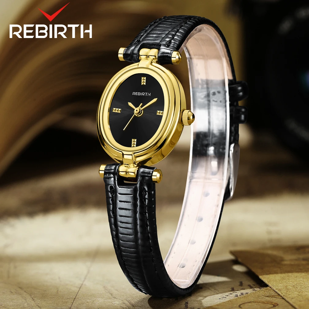 REBIRTH Korean Women's Watch Waterproof Original Antique Elegant Watch