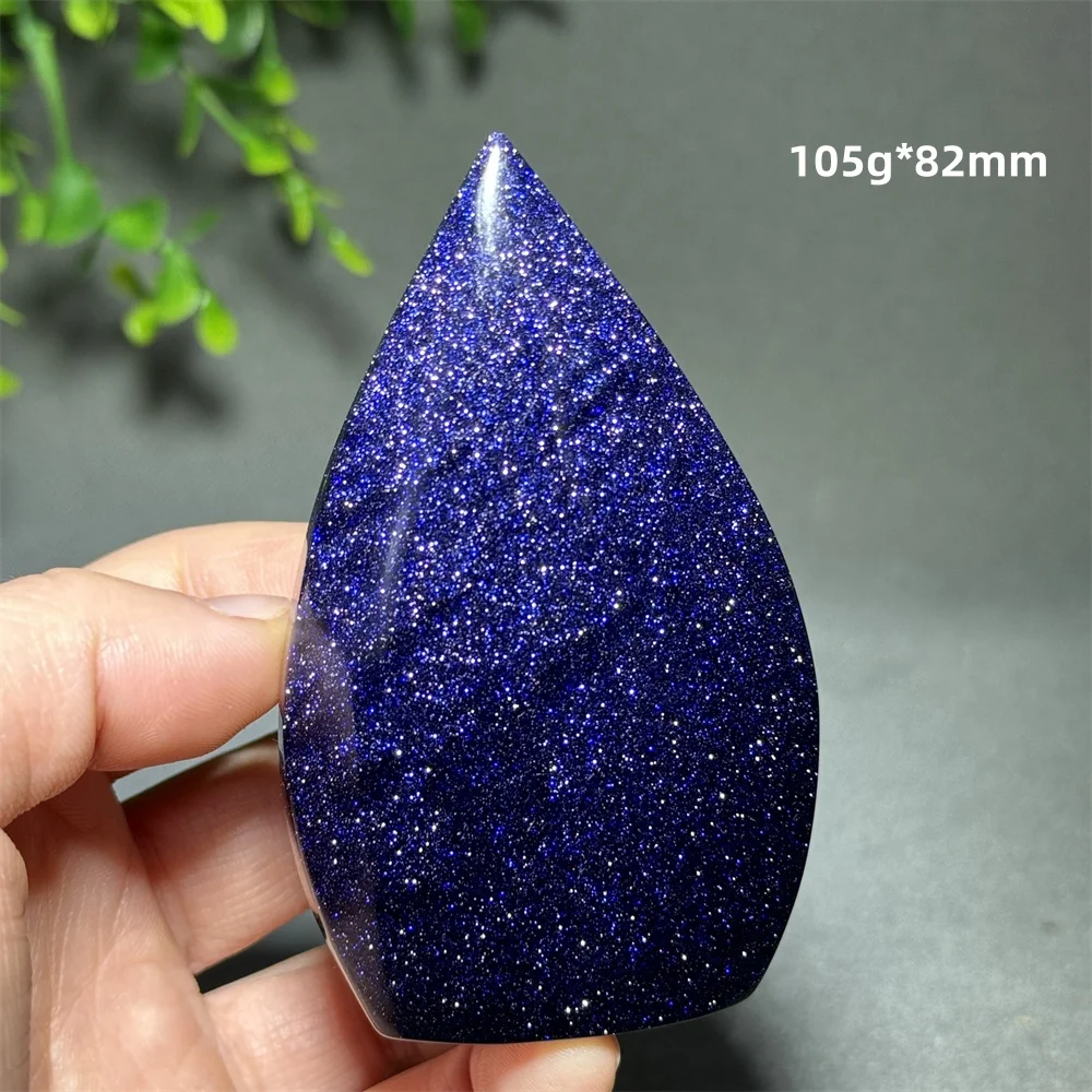 Natural Blue Sandstone Strobe Crystal Free Form Torch Spiritual Therapy Meditation Witchcraft Energy Home Decoration Gift