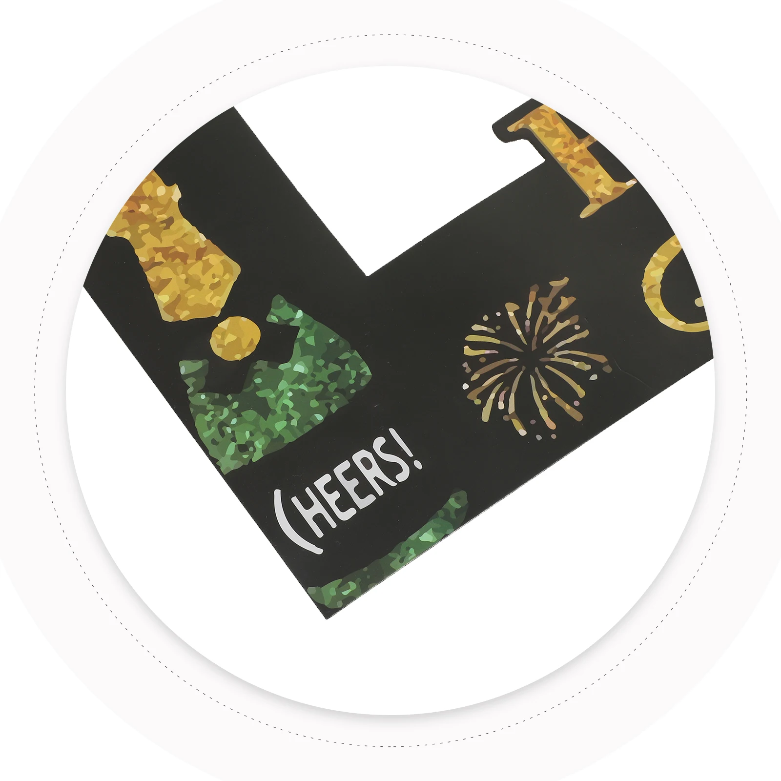 

2024 New Year Photo Frame Celebratory Party Supplies Cheerful Paper Decor Props H held Shooting Accessories Selfie nament