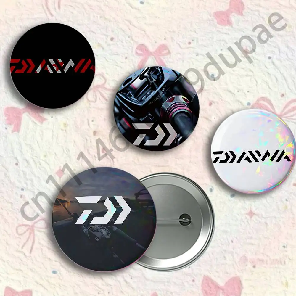 Daiwa Fishing Logo Button Pin Single Pack Anime Merch for Ita Bags Badge Collectible Buttons TH