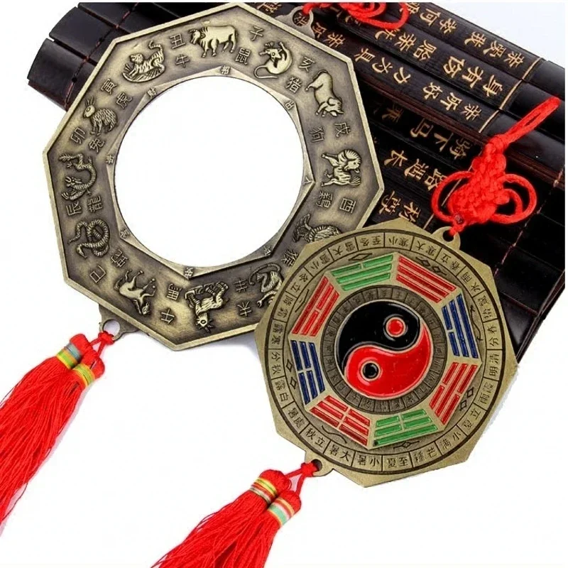 

Xinju door pendant classical town exorcism evil alloy copper mirror Yin and Yang Tai Chi eight diagrams mirror feng shui