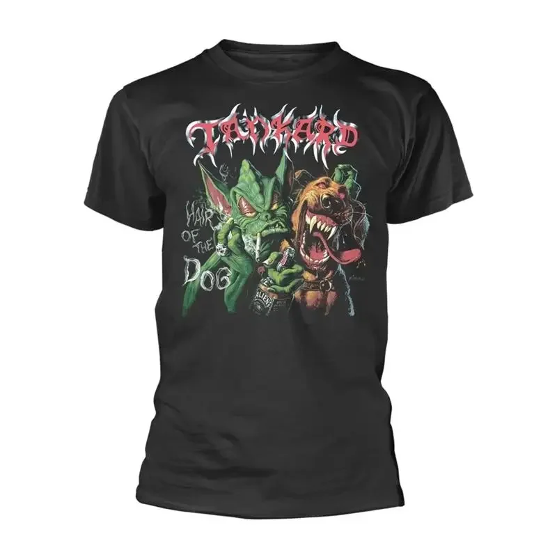 HAIR OF THE DOG by TANKARD T Shirt Front Back Print