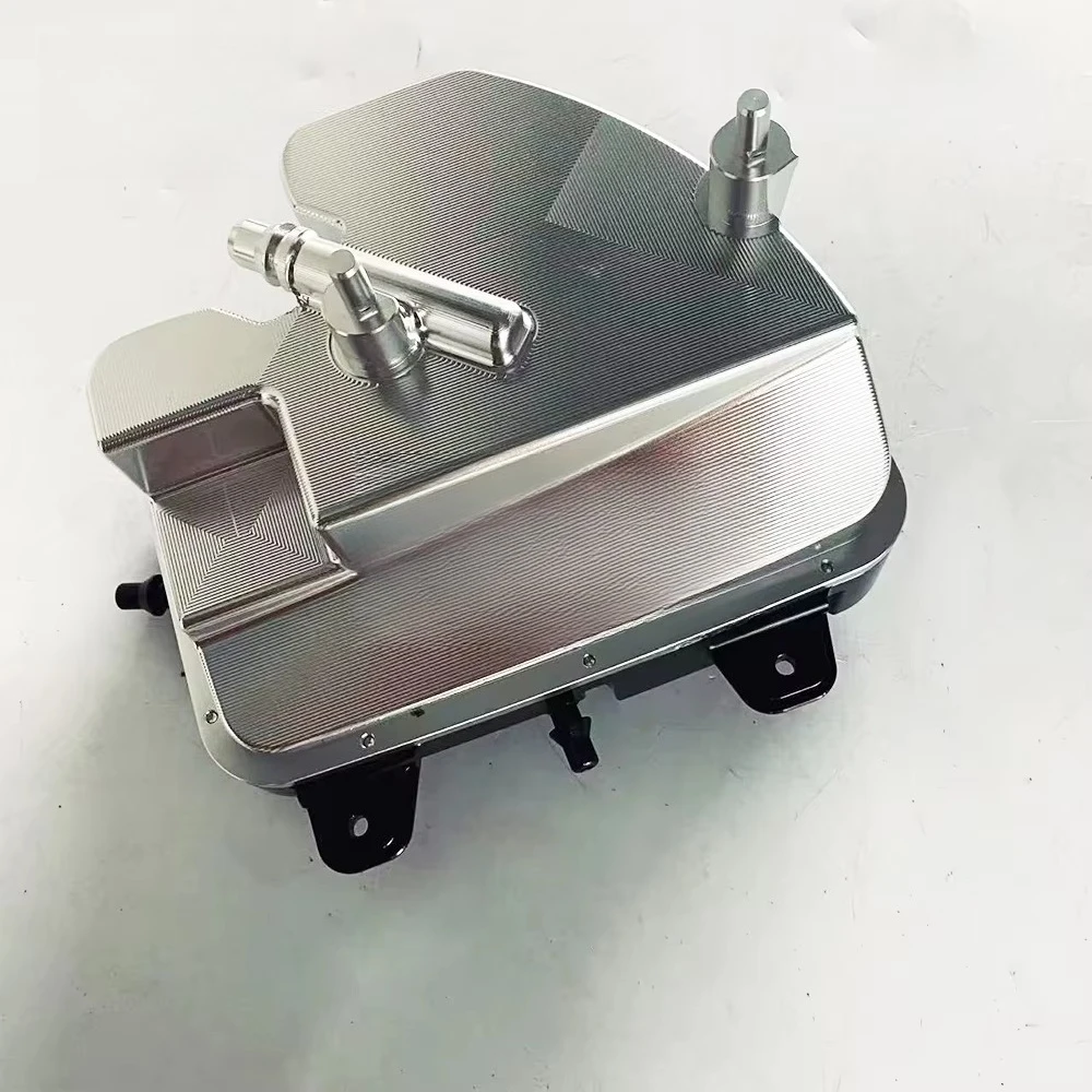 Black & Silver Aluminum Coolant Tank for F90 M5/M5C - Upgraded Reinforced Cooling System Expansion Reservoir, Direct Fit