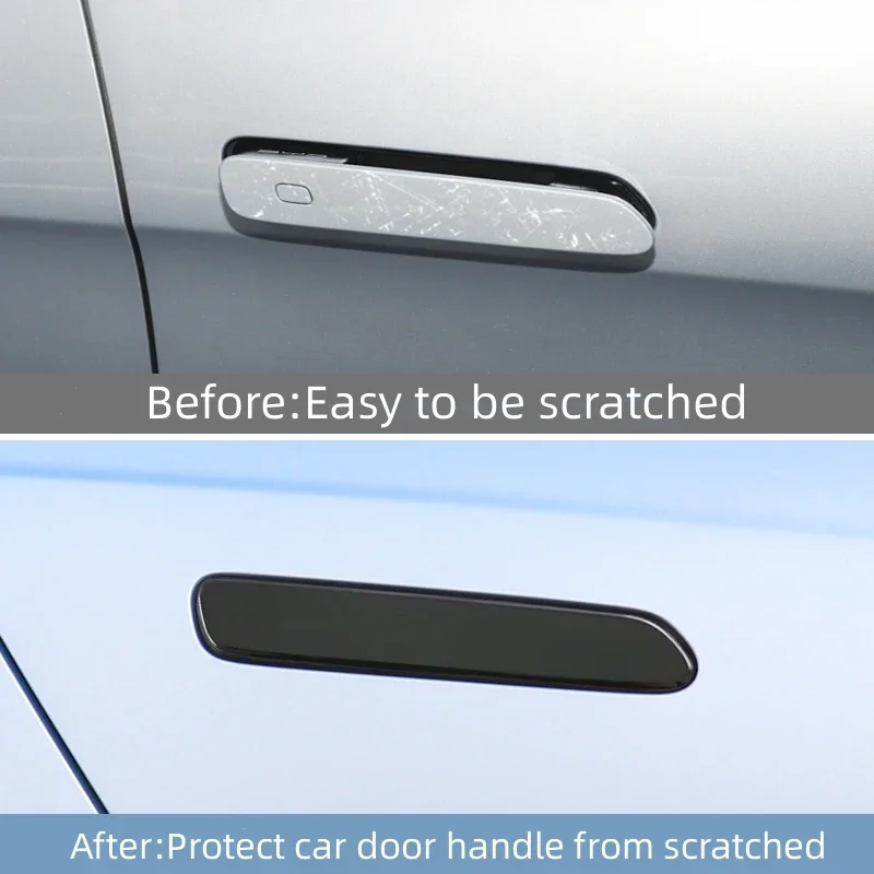 For BYD Seal EV Exterior Door Handle Cover ABS Anti-Scratch Car Door Handle Protective Sticker Car Exteriror Trim Accessories