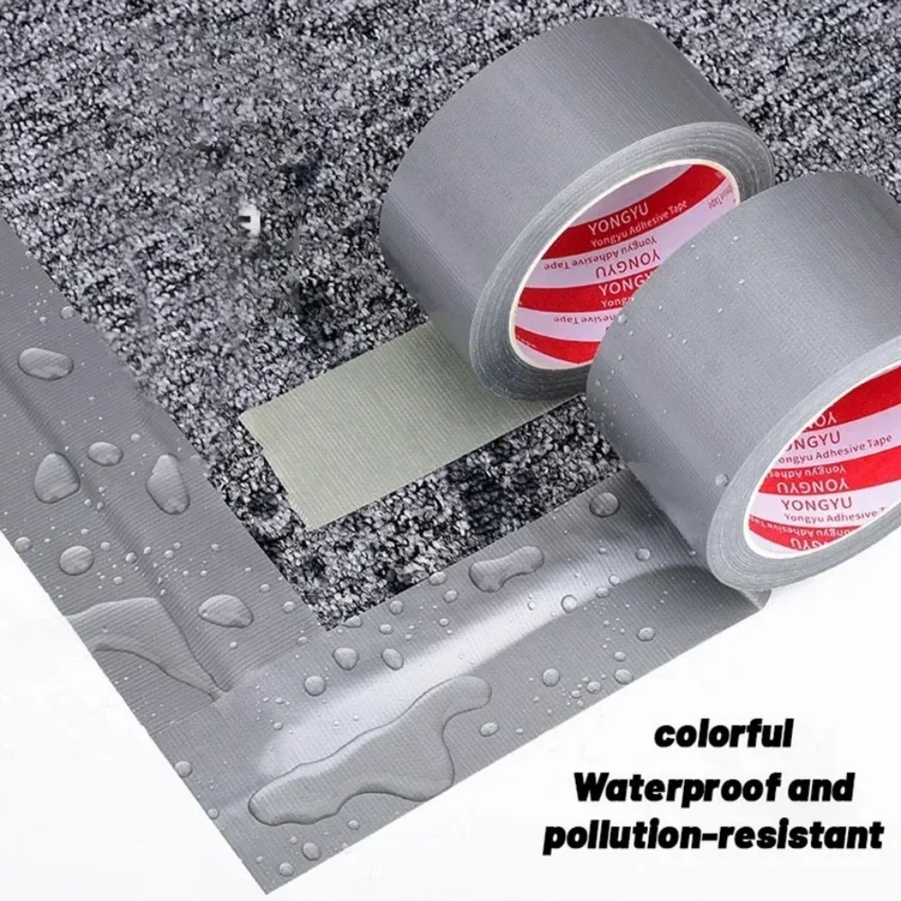 8m Thick Industrial Tape (Silver-Gray) - Single-Sided, Waterproof/Windproof, Wear-Resistant for Repair & Bundle Tasks