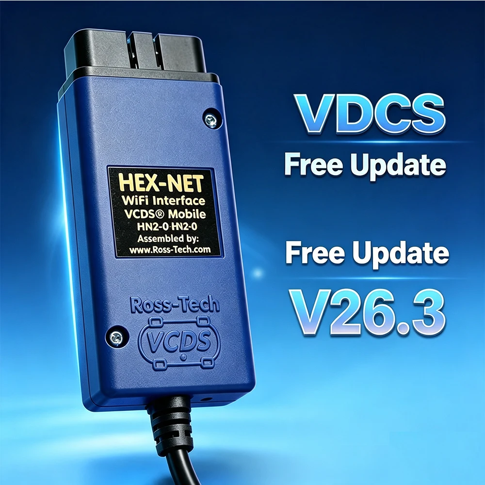Mit WIFI 2026 NEUE VCDS-Schnittstelle VAG HEX V2 Update 26.3 für VW Audi Skoda Seat - Auto Autocom VAG COM Diagnose VCDS Werkzeuge