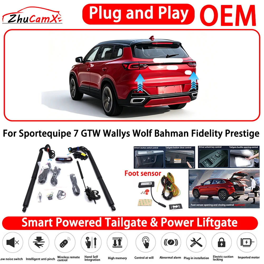 for Sportequipe 7 GTW Wallys Wolf Bahman Fidelity Prestige Smart Powered Tailgate Power Liftgate Automatic Rear Trunk Tailgate