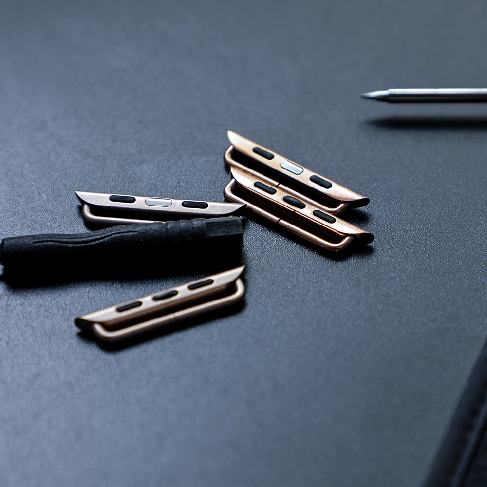 Adaptador para Apple Watch band 44mm 45mm 49mm 42mm 40mm 41mm 38mm conector de Metal de acero inoxidable serie iwatch ultra 6 3 Se 7 8