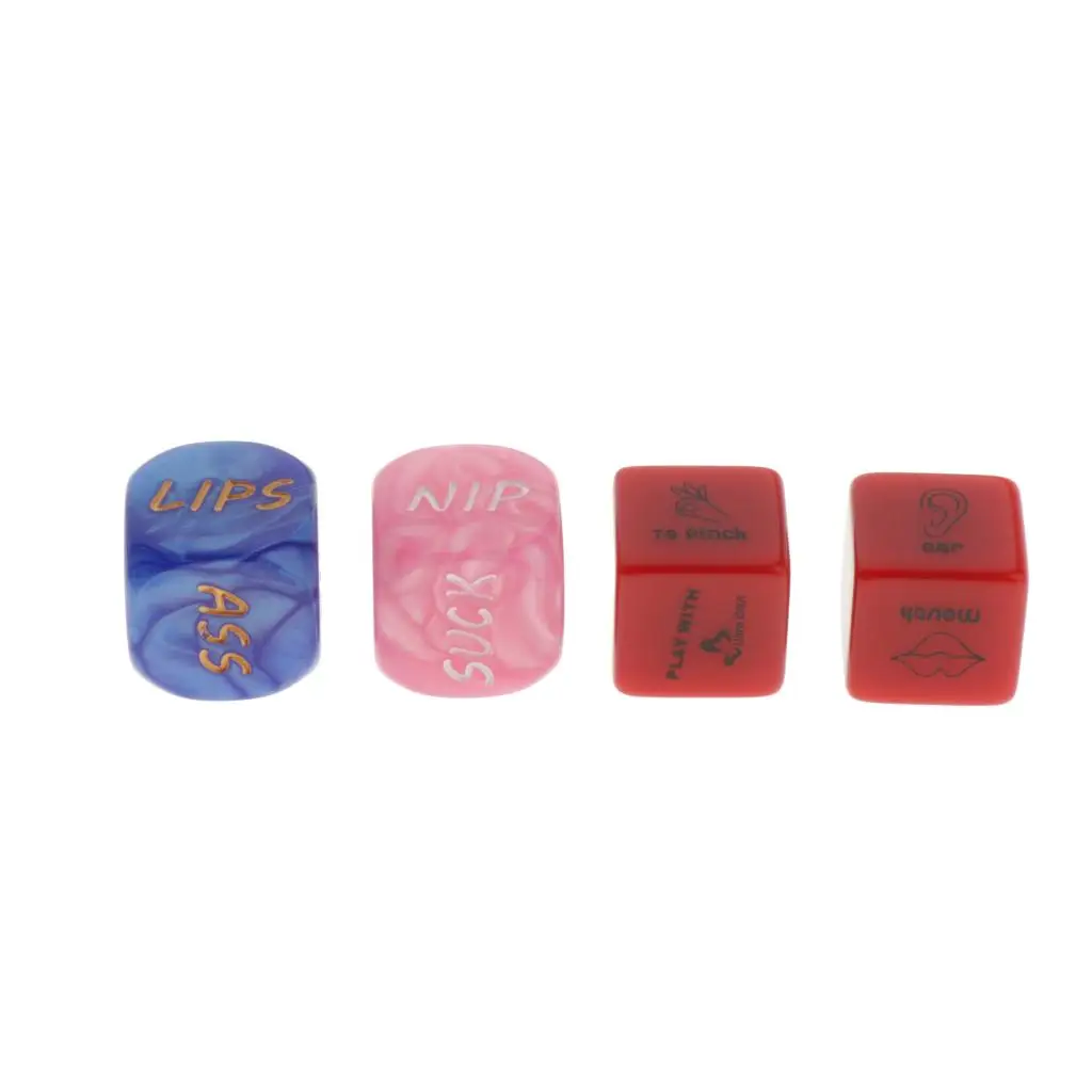 4xSex Dice Positions Love Humor Gambling Adult Games Erotic Dice for Couples