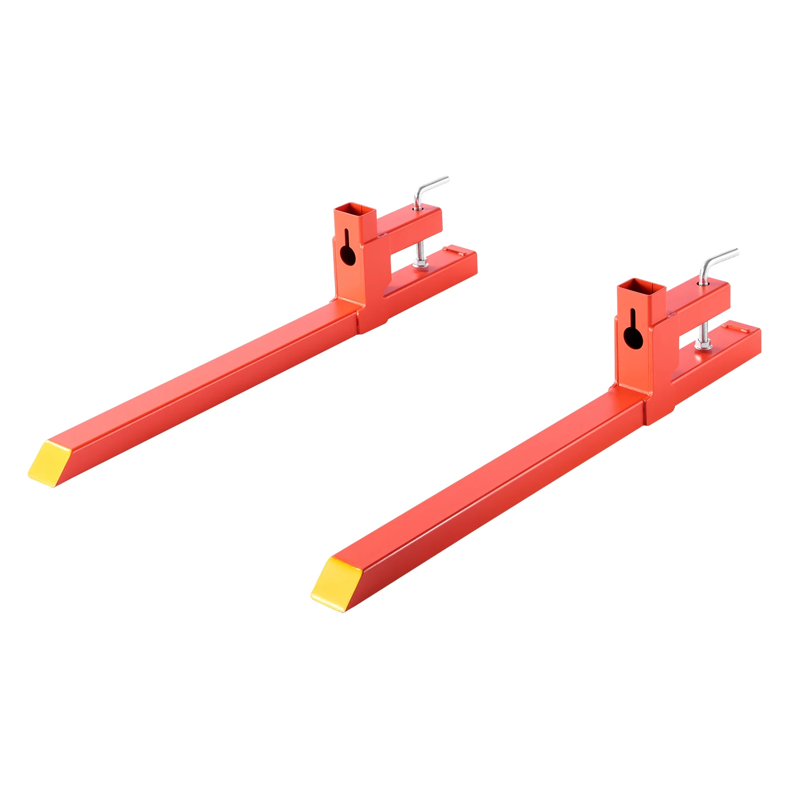 SucceBuy Fourches à palettes 2000 lbs, fourches à palettes à fixation rapide, longueur 43 pouces, compatibles avec les accessoires de tracteur