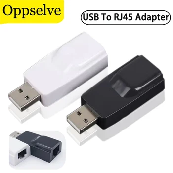 Adattatore Ethernet LAN portatile da USB a RJ45 Convertitore di schede di rete USB 2.0 da 100 Mbps Drive-Free per PC portatile Desktop DVB Set Top Box