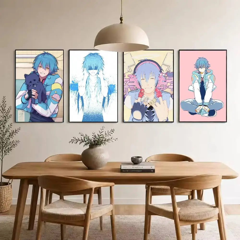 Aoba Seragaki D-DRAMAtical Murder  Poster High Quality Dorm Living Room Aesthetic Wall Decoration Painting Stickers Gift