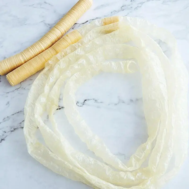 1 قطعة أغلفة السجق أغلفة شواء للسجق ، الطول: 14 متر العرض: 26 مللي متر ، أدوات مطبخ الشواء أدوات اللحوم والدواجن أغطية غير صالحة للأكل