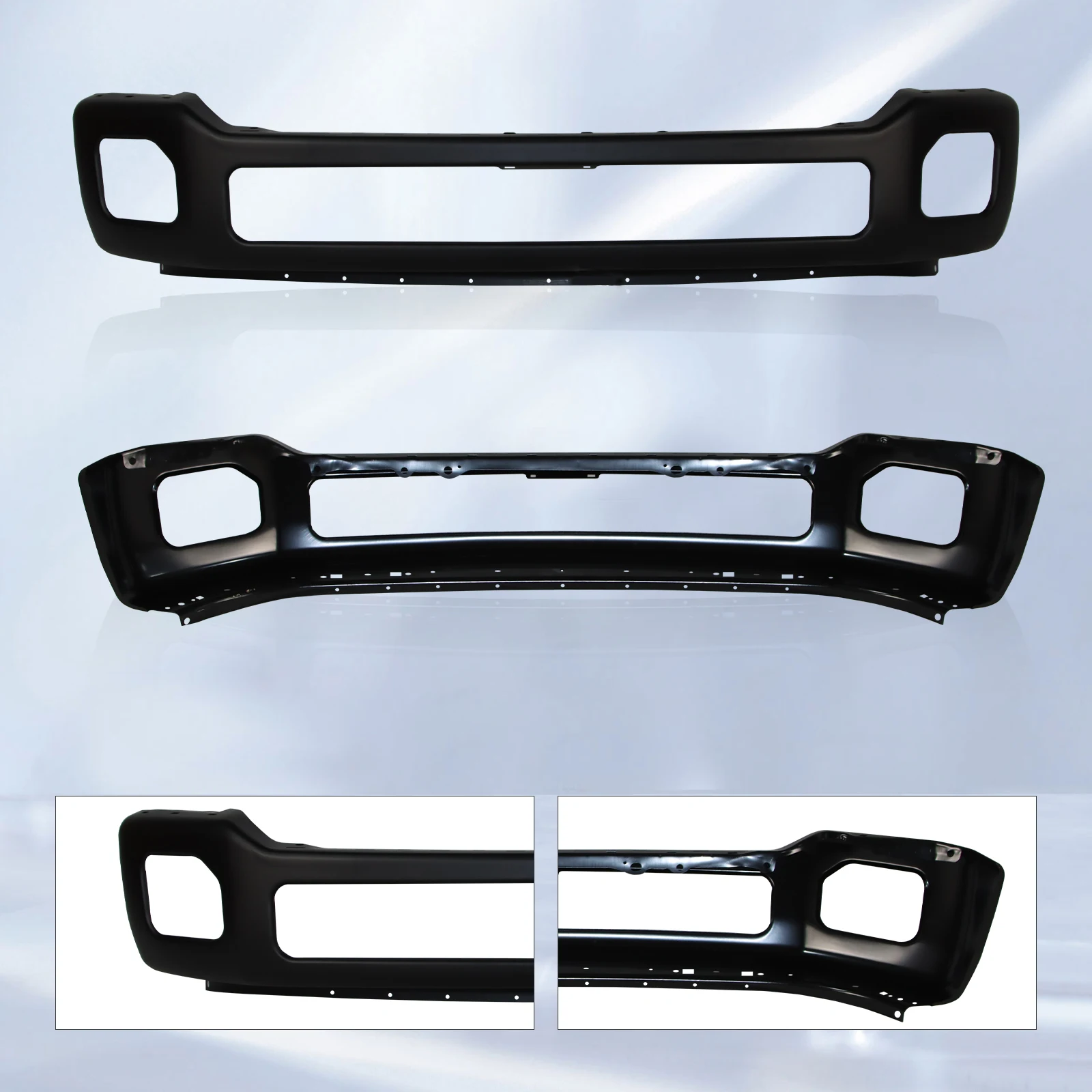 Black Front Bumper Steel para Ford F-250 F-350 F-450, 11-16, Super Duty Primed