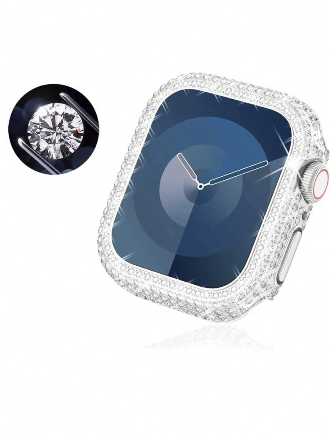 Pellicola protettiva Bling per Apple Watch Cover Series Ultra 10/9/8/7/6/5/4/3 38mm 40mm 41mm 42mm 44mm 45mm 46mm 49mm