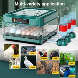 9/15/30/48 Eggs Incubator With Automatic Egg Turning Humidity Monitoring Temperature Control  Automatic Intelligent Incubator