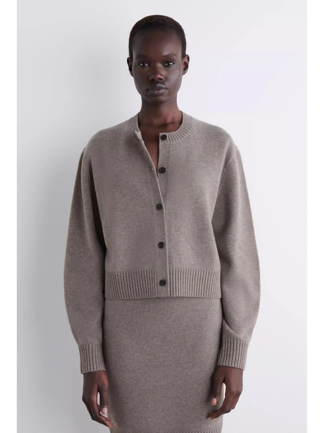 

Женский вязаный шерстяной свитер, пальто-стойка, открытый кардиган из мериносовой шерсти, осенняя модная повседневная удобная мягкая верхняя одежда