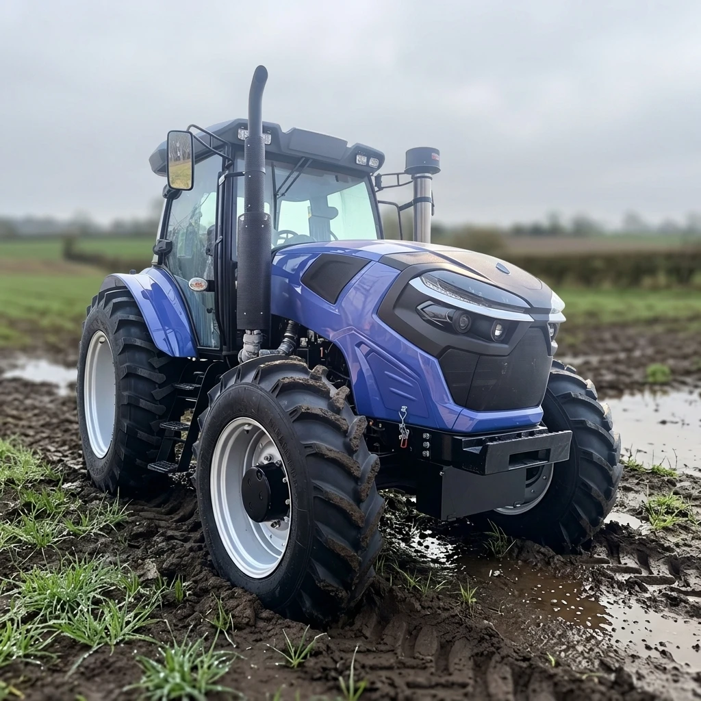 Long Endurance 4WD Diesel Tractor Large Fuel Tank Stable Power for All-day Continuous Field Farming Operations
