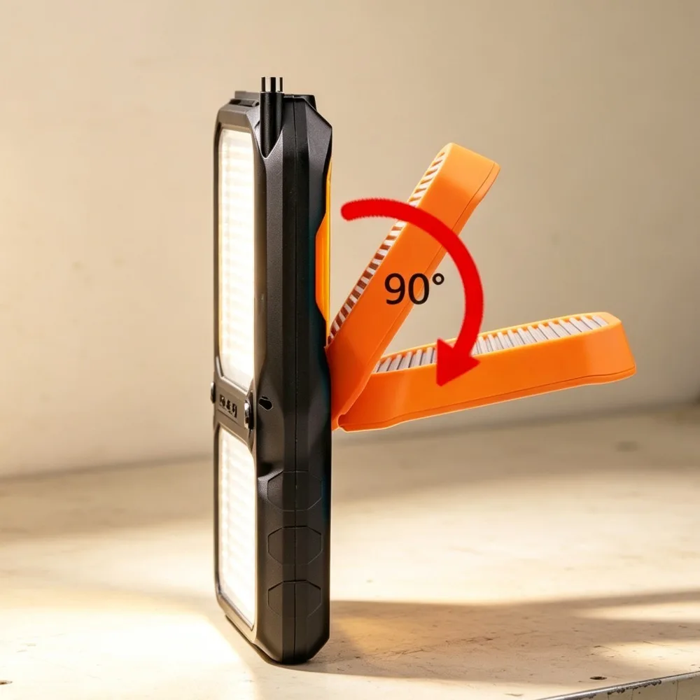 New LED Work Light Built‑in Battery USB Rechargeable Magnetic Rotatable Antenna Torch for Outdoor Maintenance view 5