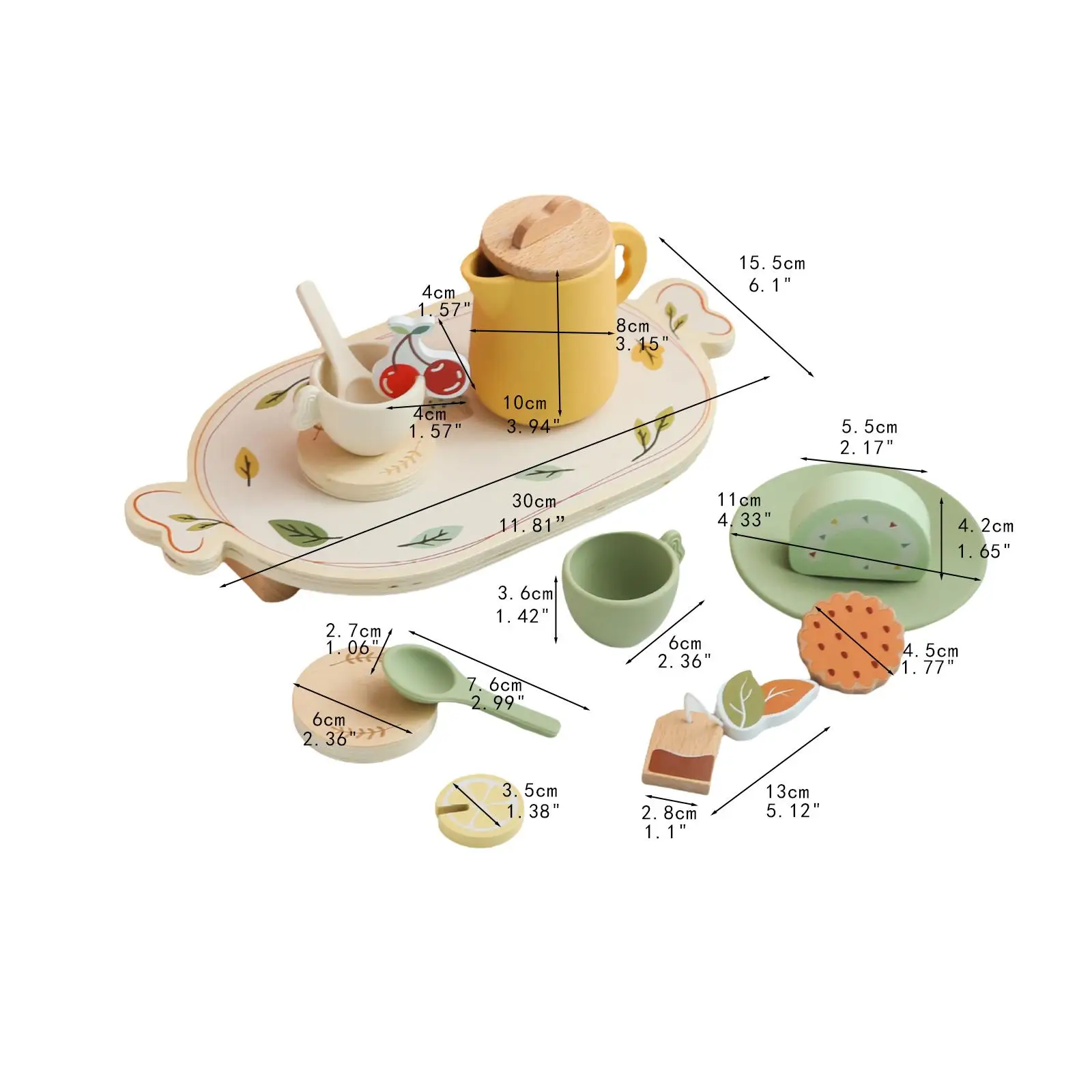 Accessoires de cuisine pour fête de thé de l'après-midi, avec nourriture, vaisselle de fête, ensemble de jeu de cuisine pour enfants d'âge préscolaire, cadeaux de fête