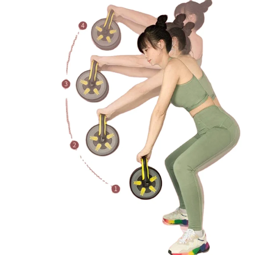 

AB Wheel Roller with Automatic Rebound Assistance and Resistance Springs for Men Women Abdominal Exercise