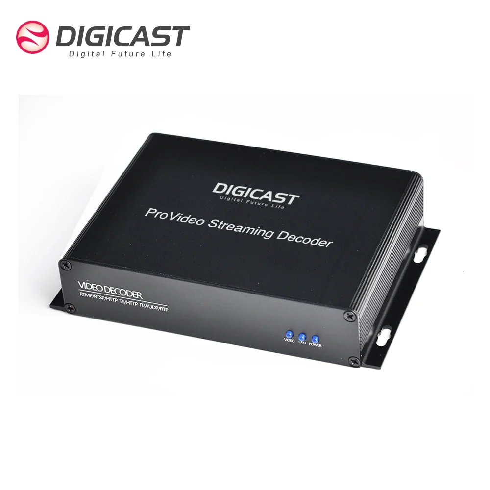 Decodificador RTSP RTMP/UDP HD 1080P H.265 HEVC de alta calidad, decodificador de transmisión de Audio y vídeo