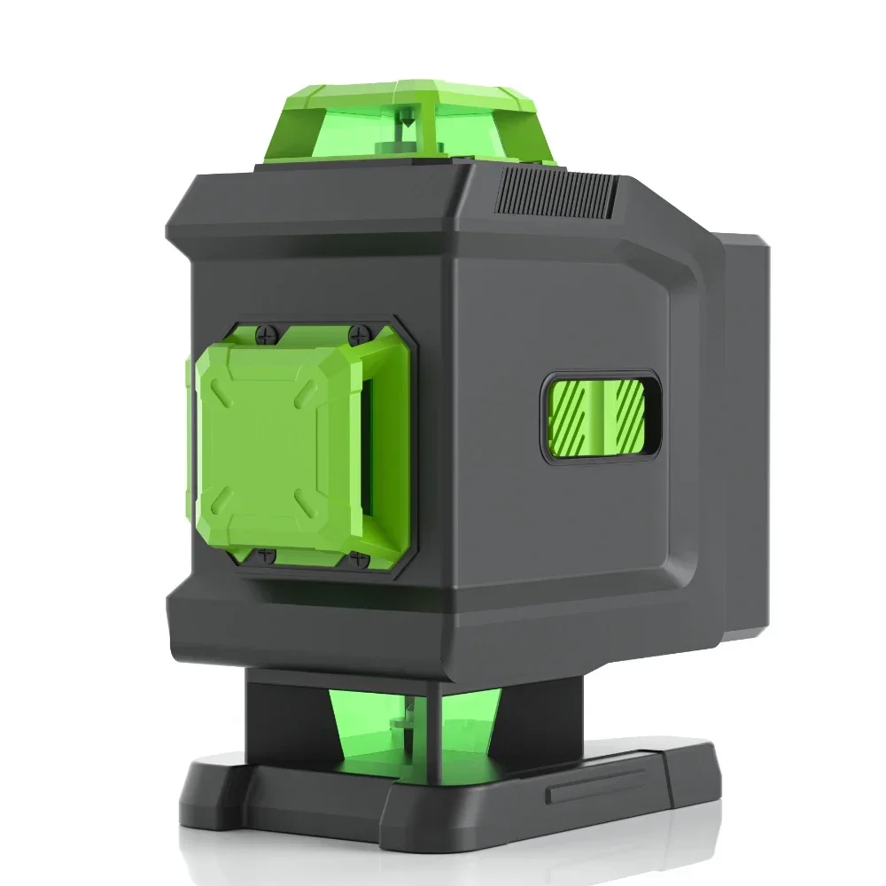 High Quality 16 Line 4D Laser Level 360° Self-leveling Leveling Tool Green Beam Vertical Horizontal Line 3000mAh Lithium Battery