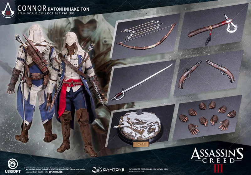 DAMTOYS Limited Stock 1/6 Assassin\'s Creed Series Odyssey Bayek Edward Connor Ezio Altair Aguilar Mini 12\