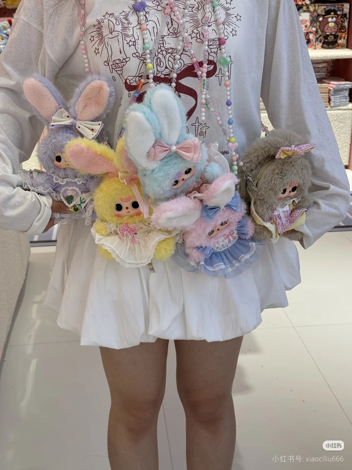 Original New Baby Three Macchiato Mini Rabbit Bag Series Plush Vinyl Blind Box Fashion Bag Doll Collectible Trendy Toys Gift - Image 5