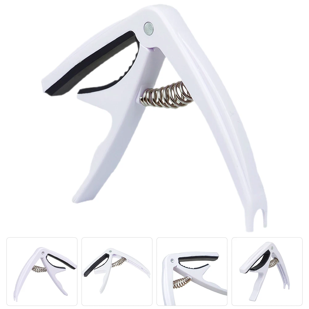 

Guitar Capo Accessories for and Ukulele Universal Electric Uke Classical Acoustic White Capos Man