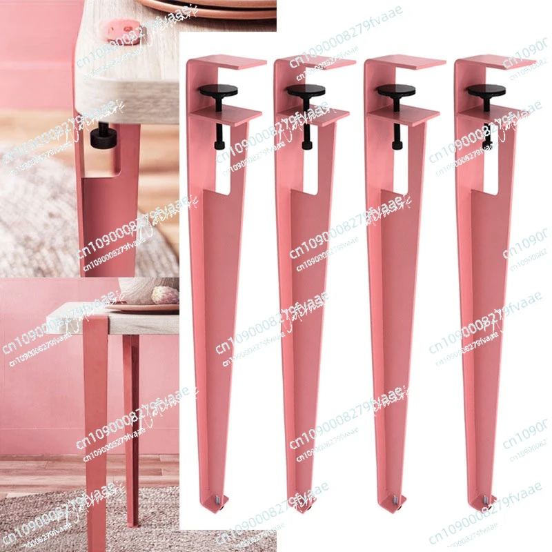 Table feet f clip table legs, table foot bracket with pulley