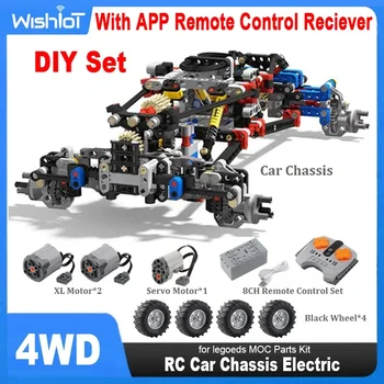 Châssis de voiture 4WD RC, voiture d'escalade à entraînement...