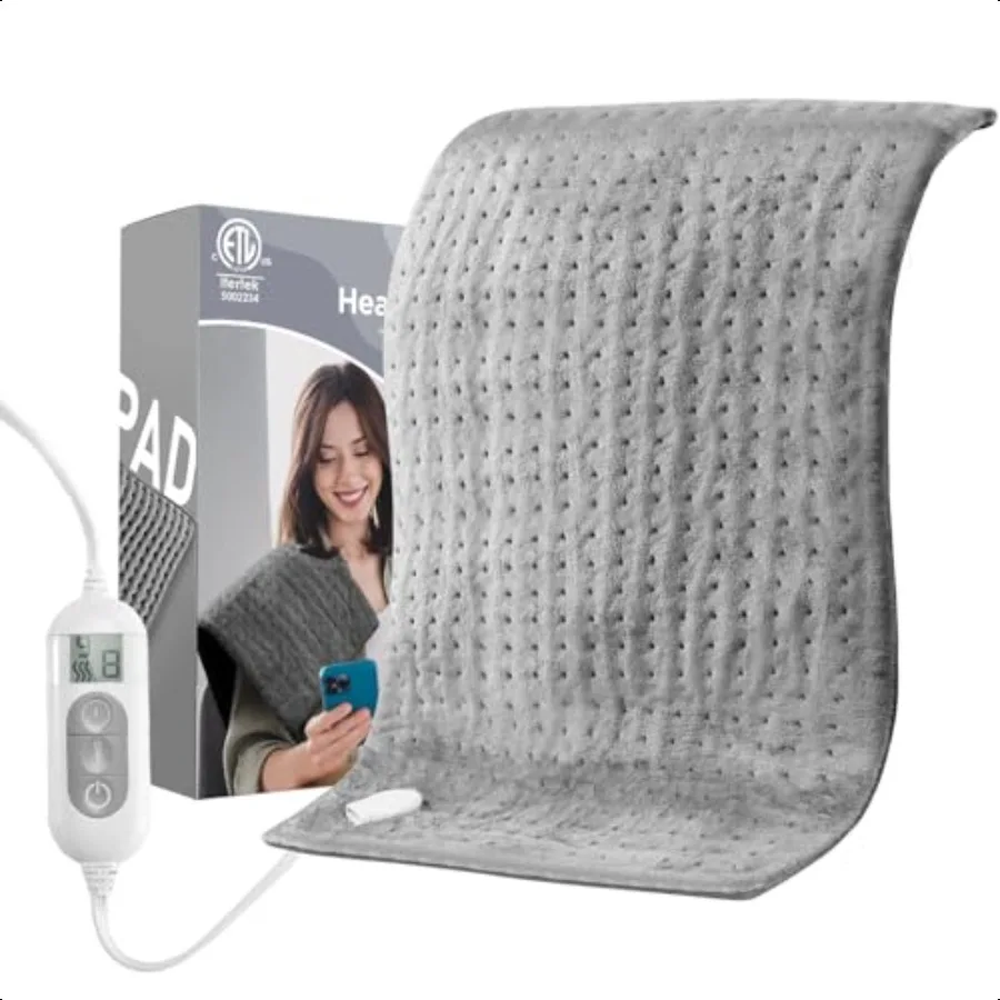 

Грелка для облегчения судорог, электрическая грелка, быстрый нагрев, 6-уровневая настройка тепла, 3-уровневое тимние, автоматическое отключение, моющаяся