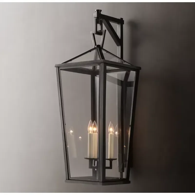 Yihao Custom Large Tall Bracketed Wall Lantern Outdoor Indoor Wall Lights for Bedroom Personalized Home Wall Lamp view 3
