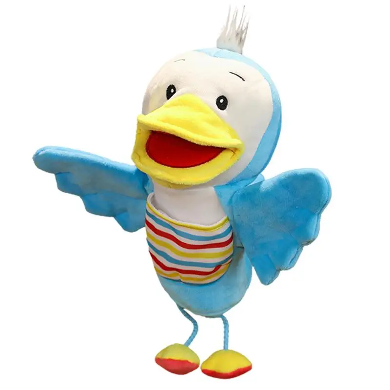 

Duck Hand Puppet Cartoon Duck Interactive Toy Soft Children Toy With Movable Mouth Animal Plush Toy For Hugging Accompany