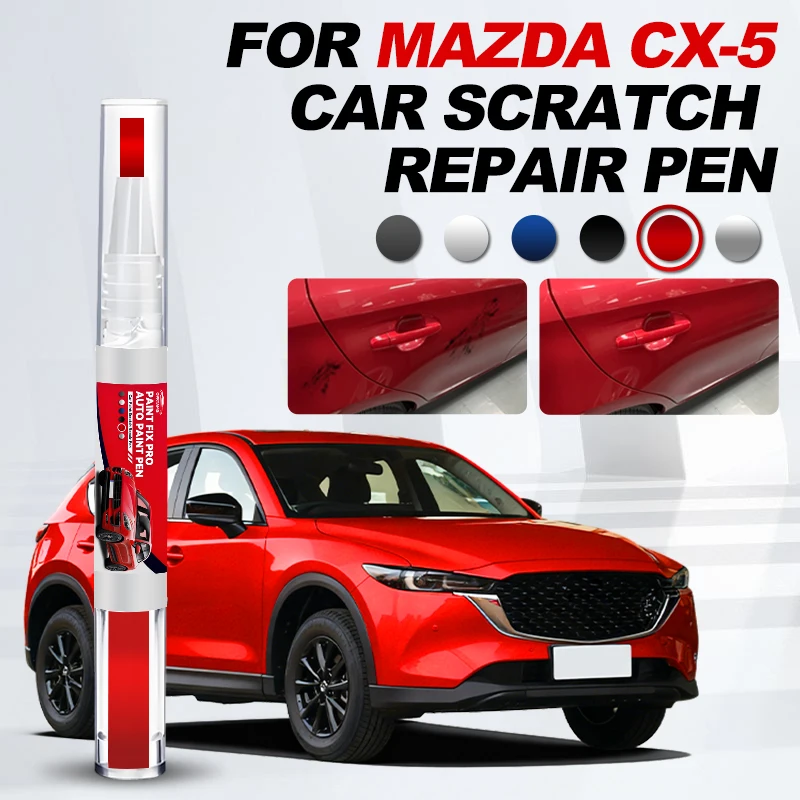 

Автомобильные аксессуары для Mazda CX5 2012-2025 KE KF: Карандаш для ремонта краски, средство для удаления царапин, DIY аксессуары для авто, черный, белый