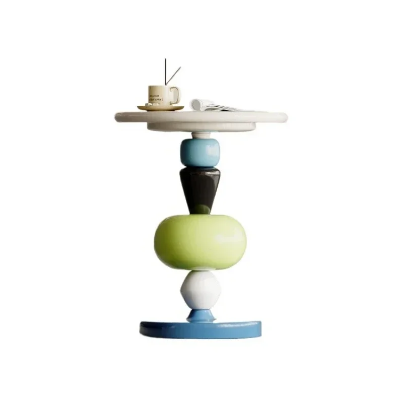 

Modern simple designer sofa side a few Nordic candied gourd art balcony small round table