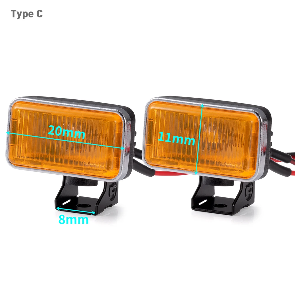 AXSPEED 1Set LED Lichter Scheinwerfer Scheinwerfer für TRX-4 TRX-6 Axial SCX10 90046 Wraith 1/10 RC Auto Dekoration Teile Zubehör – Detail 18
