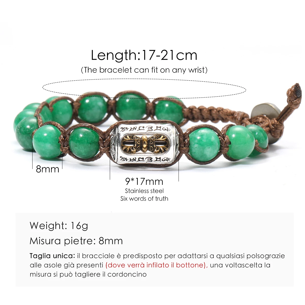 Bracelet Tibetan Buddhism Natural Stone 8mm Beads Red Sandalwood Rosary Healing Meditation Lucky Prayer Bracelet Men Women