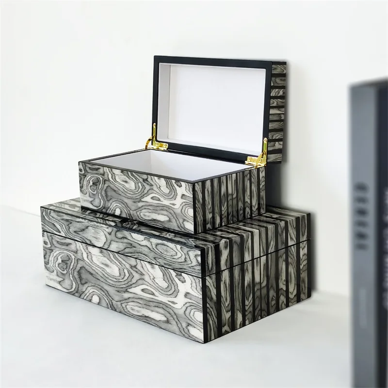 

Baking Paint Jewelry Box Necklaces Earring Organizer Ring Case Travelling Jewelry Displays Boxes Luxury Containers Organizers