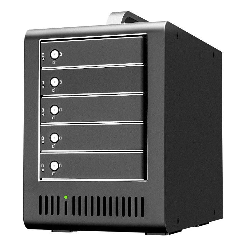 Hard disk case All-aluminum five-disk array cabinet High performance