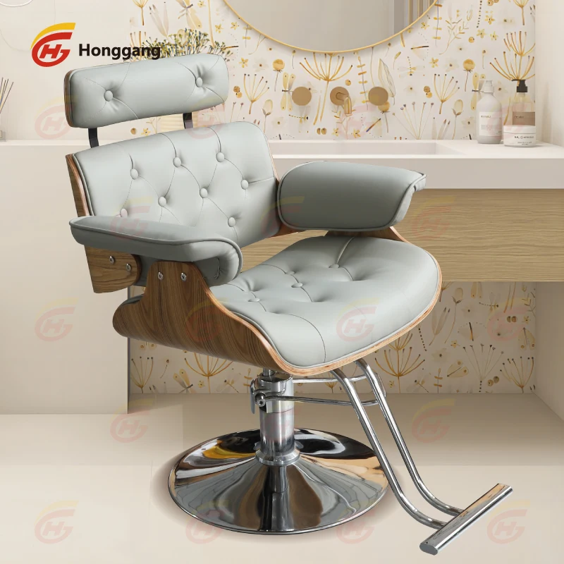 Good Quality and Low Price Barber Chair Can Be Reversed, Color Can Be Customized, Made of Aluminum and Metal