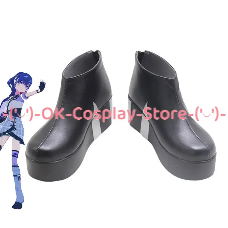 

[На заказ] Asahina Mafuyu обувь для косплея игровой проект Sekai красочные сценические аниме ролевая игра карнавал праздничная вечеринка кожаные сапоги