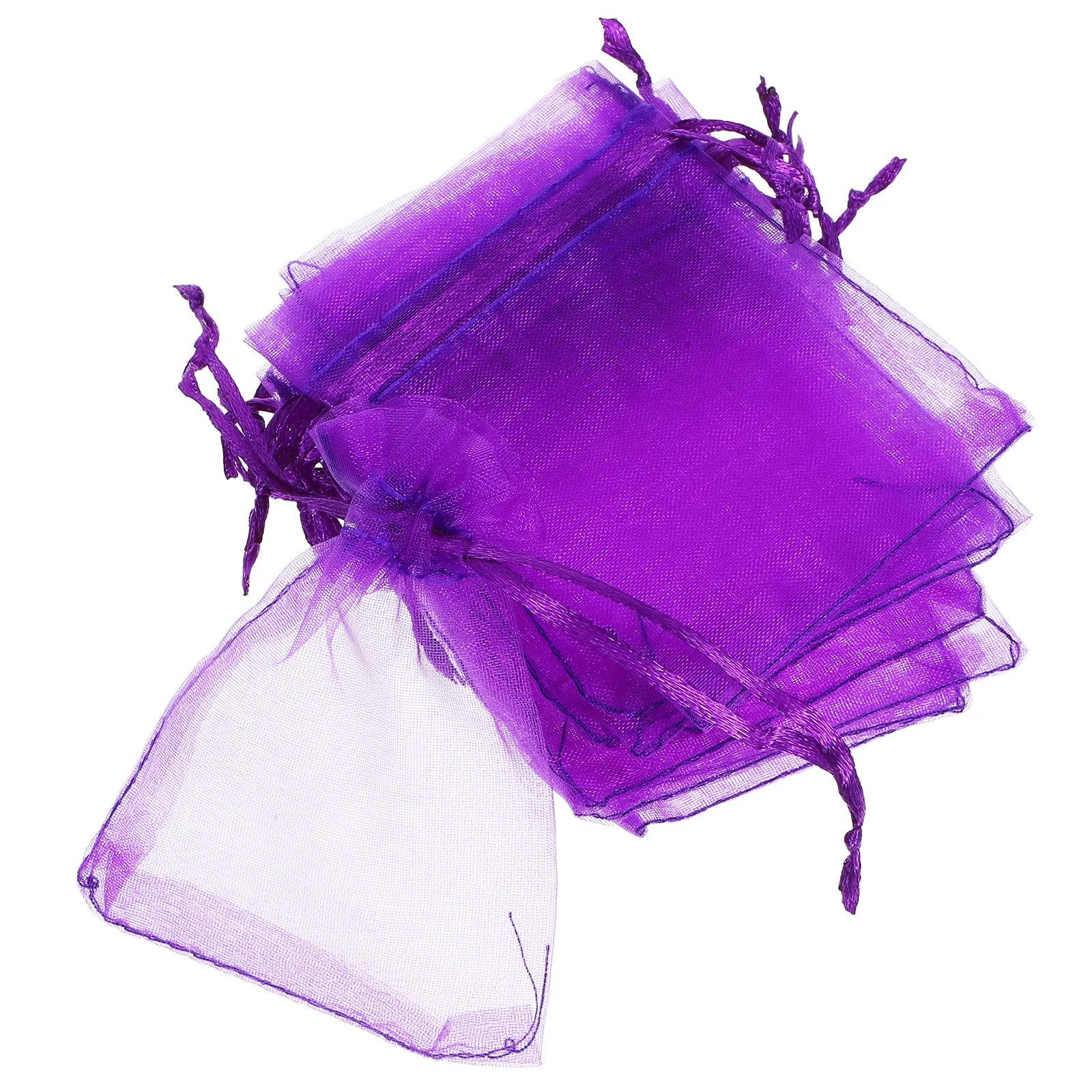 100Pcs Empty Lavender Sachet Bags Thick Yarn Material Drawstring Closure for Gifts Beads Keys Earrings Perfume Sachets Wardrobe