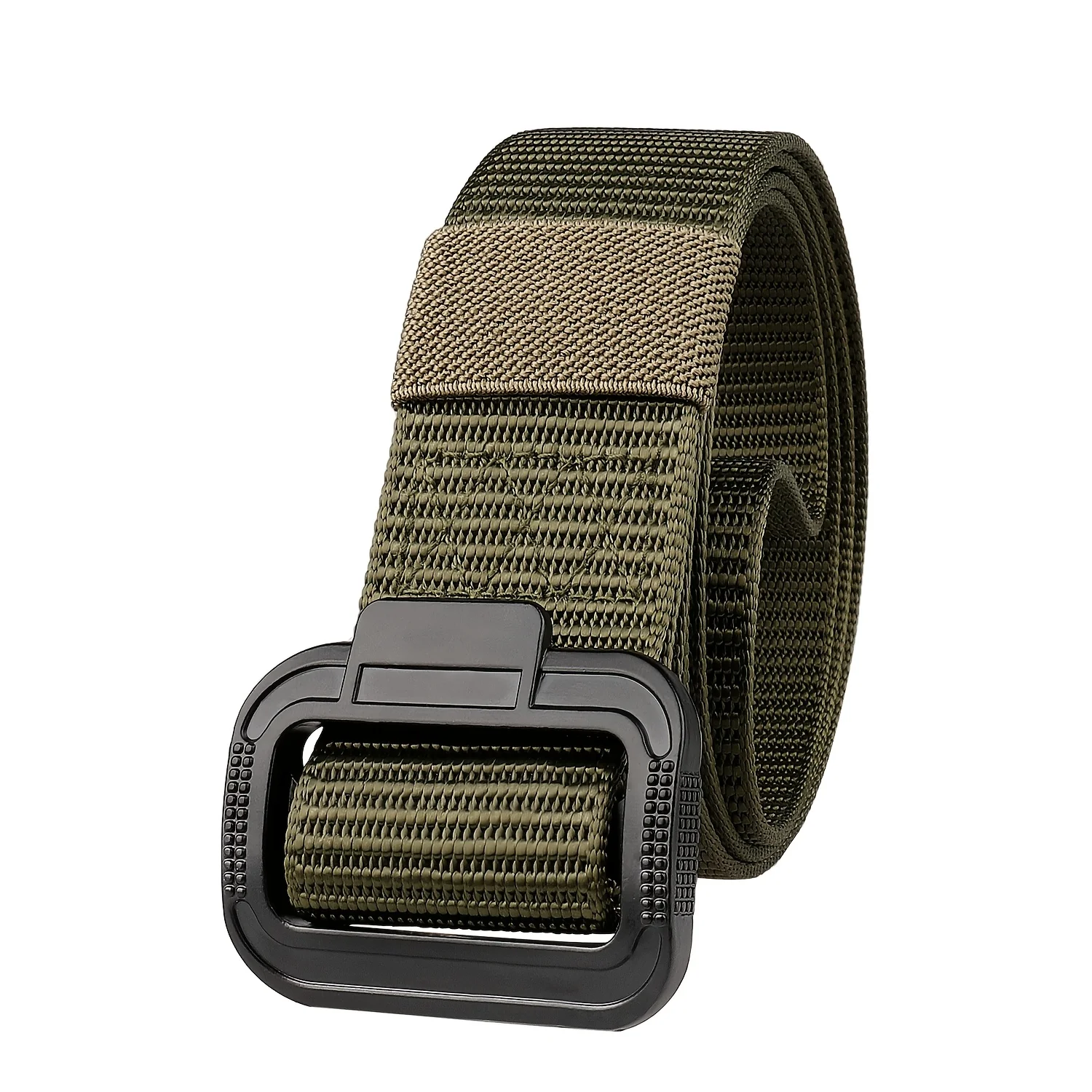 حزام رجالي عالمي بسيط في الهواء الطلق حزام جينز غير رسمي في الهواء الطلق حزام خصر قابل للتنفس مشبك معدني حزام متعدد الاستخدامات، للهدايا المثالية