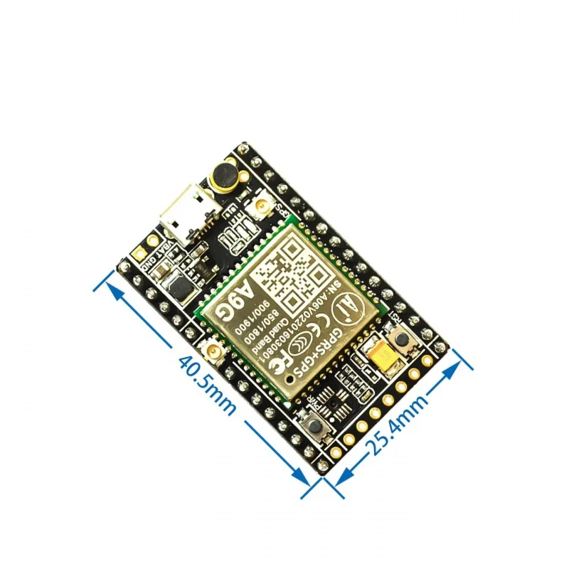 A9G GSM/GPRS/GPS/BDS Development Card, Wireless Data Transmission, SMS/Voice, Positioning